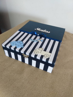 Caixa recordações do meu bebe- com porta retrato 10x15