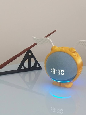 Suporte echo dot - pomo de ouro (alexa 4ª geração)