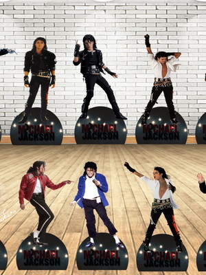 Michael jackson displays kit com 10 peças