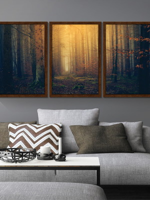 Quadros floresta: com vidro