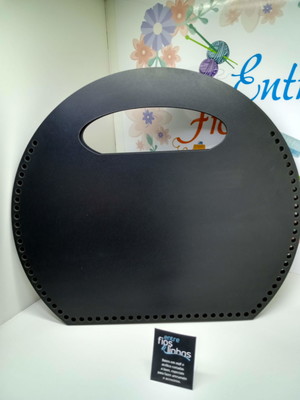 Base mdf para fazer revisteiro em crochê preto