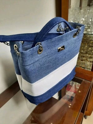 Bolsa jeans belíssima