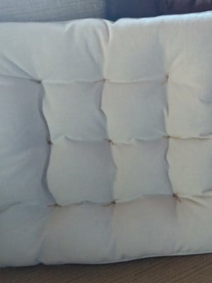 Conjunto de 02 almofadas futton 60cm x 60cm - altura 06cm
