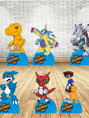 Digimon displays kit com 10 peças