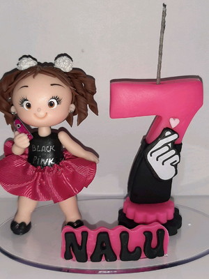 Velas personalizadas black pink
