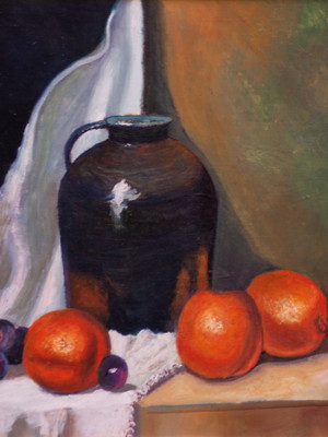 Natureza morta - óleo sobre tela - 40x40 cm