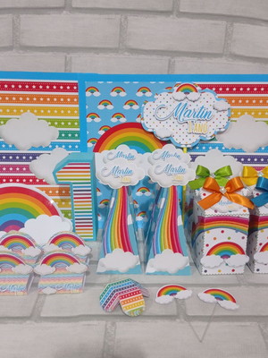 Kit festa - arco íris (ler descrição)