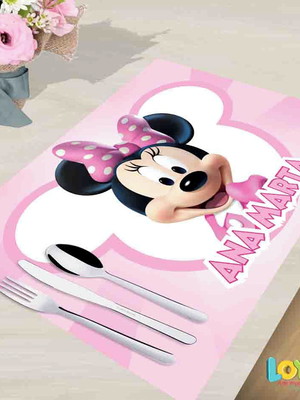 Jogo americano minnie rosa