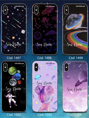 Capinha capa case celular personalizada com nome linha 11