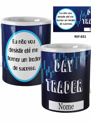 Caneca personalizada para presente com nome day trader