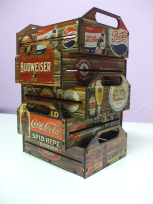 Caixote grande mdf - vintage retrô 50cm