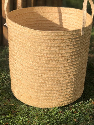 Cesto de palha com alça (+-40cm)