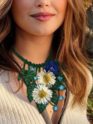 Gargantilha de flores