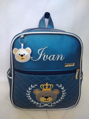 Mochila infantil urso personalizado