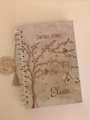 Diário controle da rotina do bebê jardim