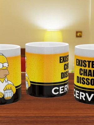 Caneca existe uma chance disso ser cerveja