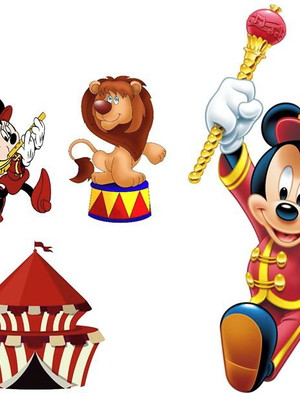 Kit displays circo do mickey
