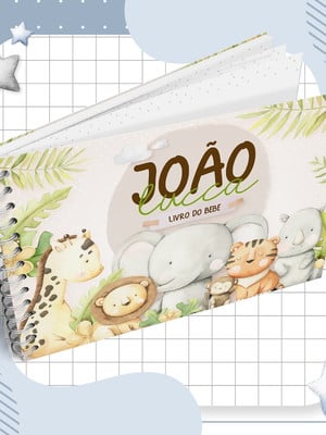 Livro do bebê - safari baby