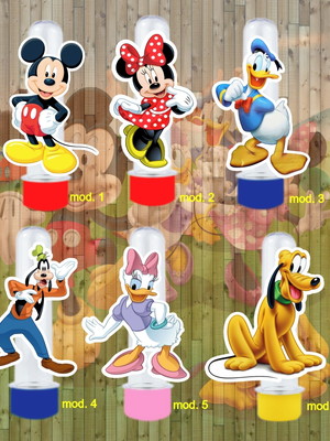 Aplique tubete - turma mickey