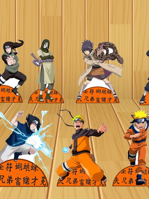 Naruto displays kit com 10 peças