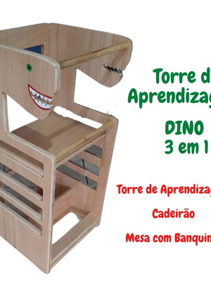 Torre de aprendizagem dino 3 em 1