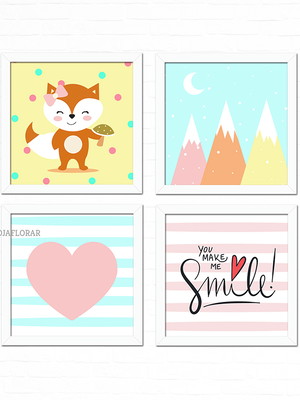 Quadros de raposa para menina