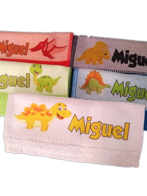 5 toalhinhas infantil personalizadas escolar c/nome