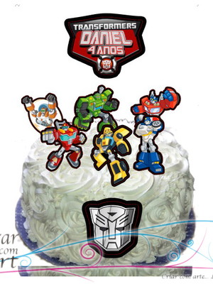 Topo de bolo transformers rescue bots
