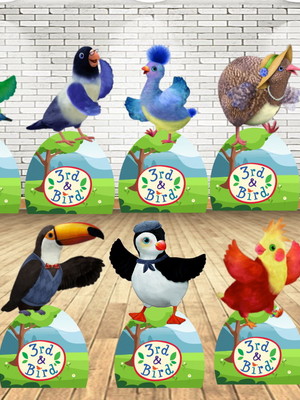3rd & bird displays kit com 10 peças