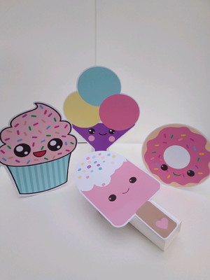Kit com 4 display de mesa - doces