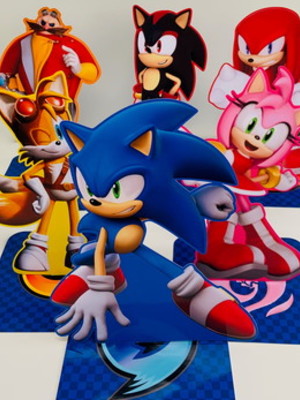 Enfeite de mesa sonic