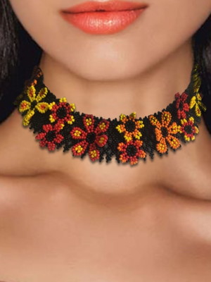 Choker com flores