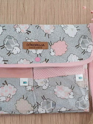 Kit de fraldas de boca com bolsa plástica e fechamento em bo
