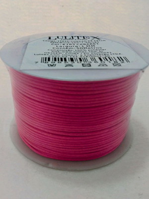 50 metros cordão de cetim 1mm cor: 183 rosa escuro