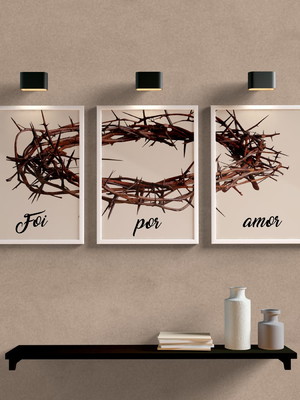 Quadros foi por amor: com vidro