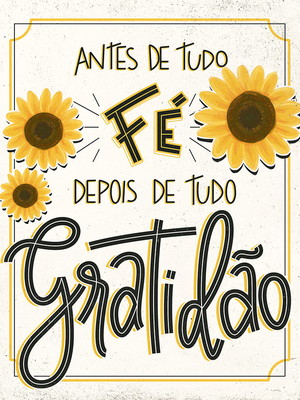 Placa decorativa mdf "gratidão"