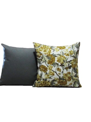 Kit capas almofadas 40 x 40 estampa floral conjunto 2 peças