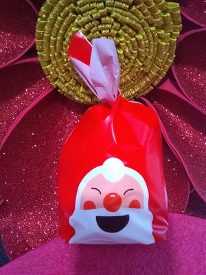 20 peças - saquinhos - natal - papai noel feliz