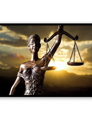 1 quadro advogados direito deusa da justiça molduras