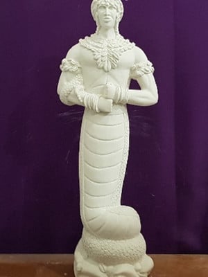 Oxumaré 60cm ub 2153 em gesso cru