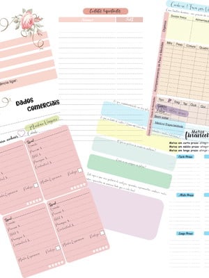 Planner financeiro arte digital