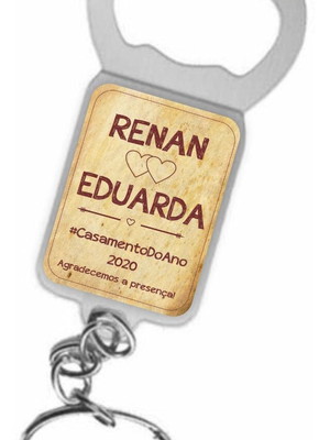 Chaveiro abridor tampinha de garrafa - personalizado