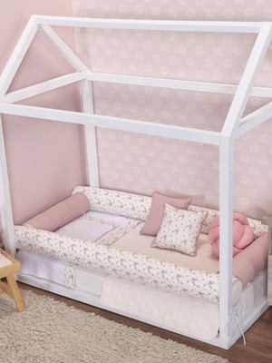Kit cama montessoriano solteiro c/lençol 5 peças
