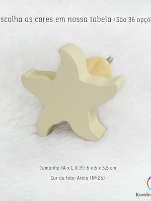 Gancho pendurador: estrela do mar