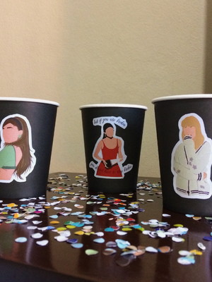 Copos - taylor swift, ariana grande, selena gomez