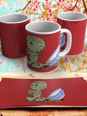 Caneca macarrão mumia