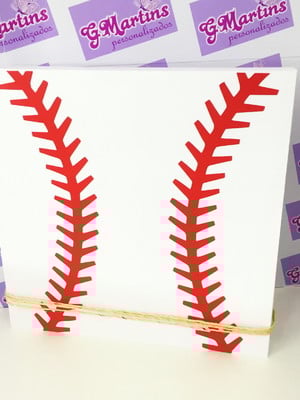 Quadro de papel bola de baseball