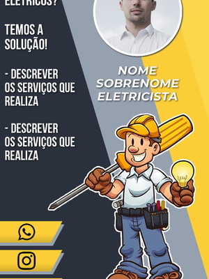 Cartao de visita digital interativo - eletricista