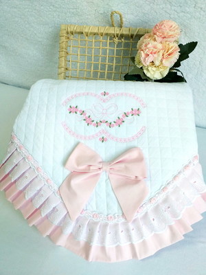 Manta de bebê bordada personalizada