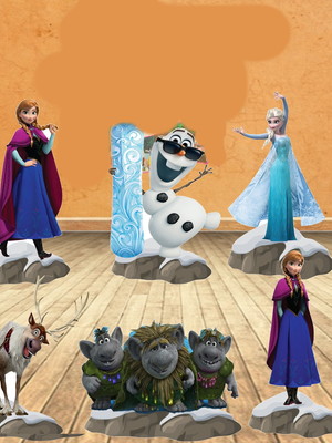 Frozen displays kit com 10 peças